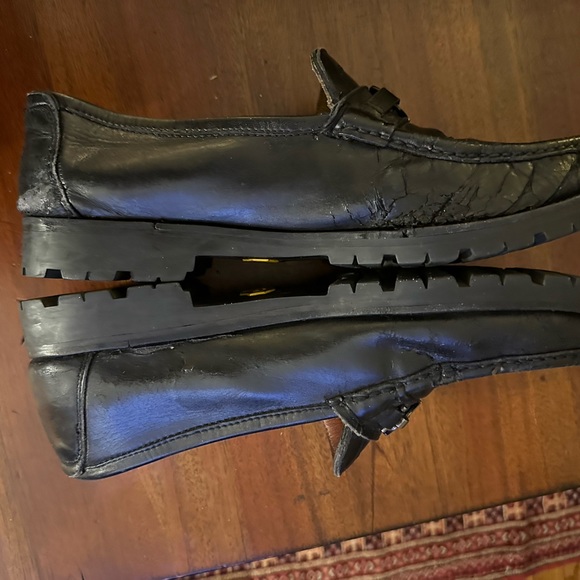 Ferragamo casual loafers. Black. Sole replaced. Very comfortable. Size 12EE - Picture 3 of 4